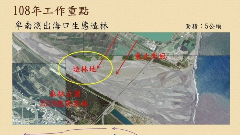 水覆蓋+綠覆蓋 抑制卑南溪口揚塵 台東人揮別「吃沙配飯」