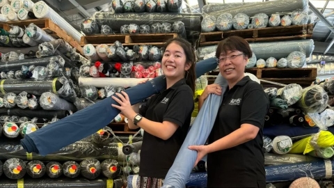 初布 將閒置布料做成MIT團體服