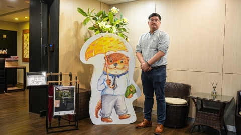 改造寶特瓶 做成可回收共享傘